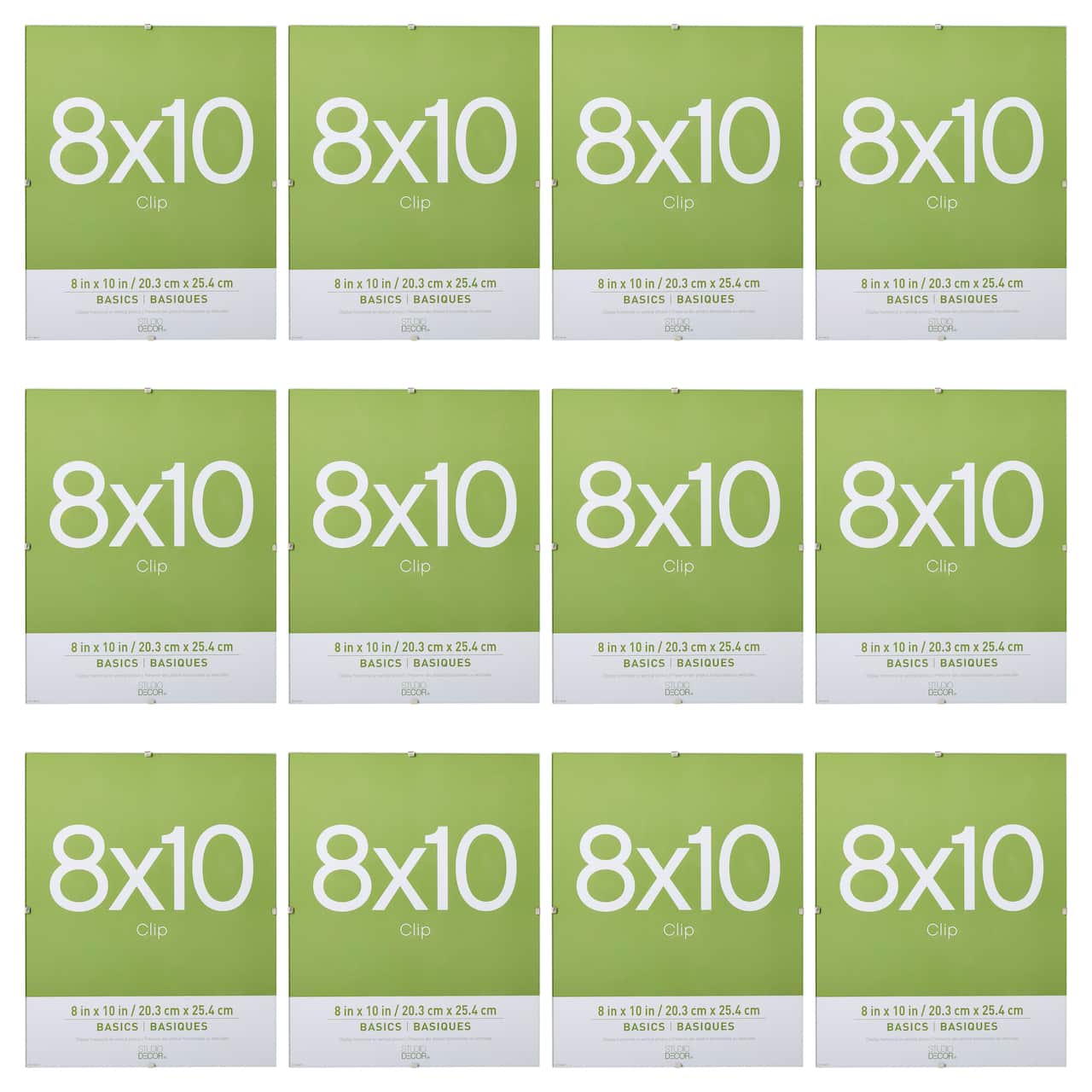 12 Pack: Clip 8" x 10" Frame, Basics by Studio Décor®